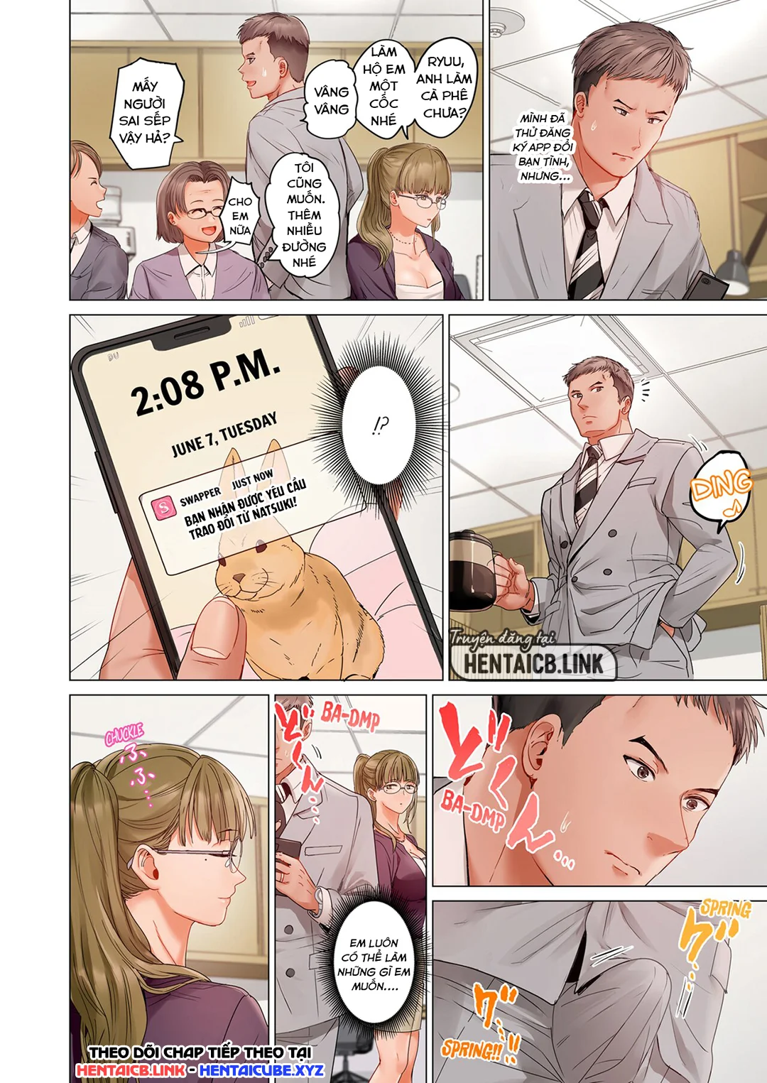 HentaiVN.net - Ảnh 38 - Trao đổi vợ chồng – Anh ấy tuyệt hơn chồng tôi - Ch. 7B