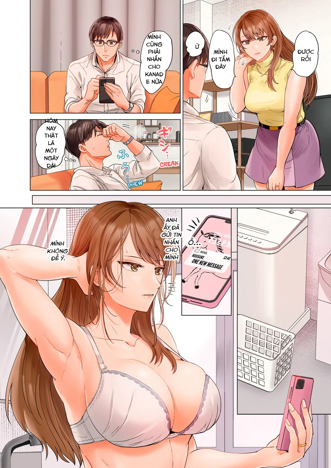 HentaiVN.net - Ảnh 29 - Trao đổi vợ chồng – Anh ấy tuyệt hơn chồng tôi - Ch. 8A