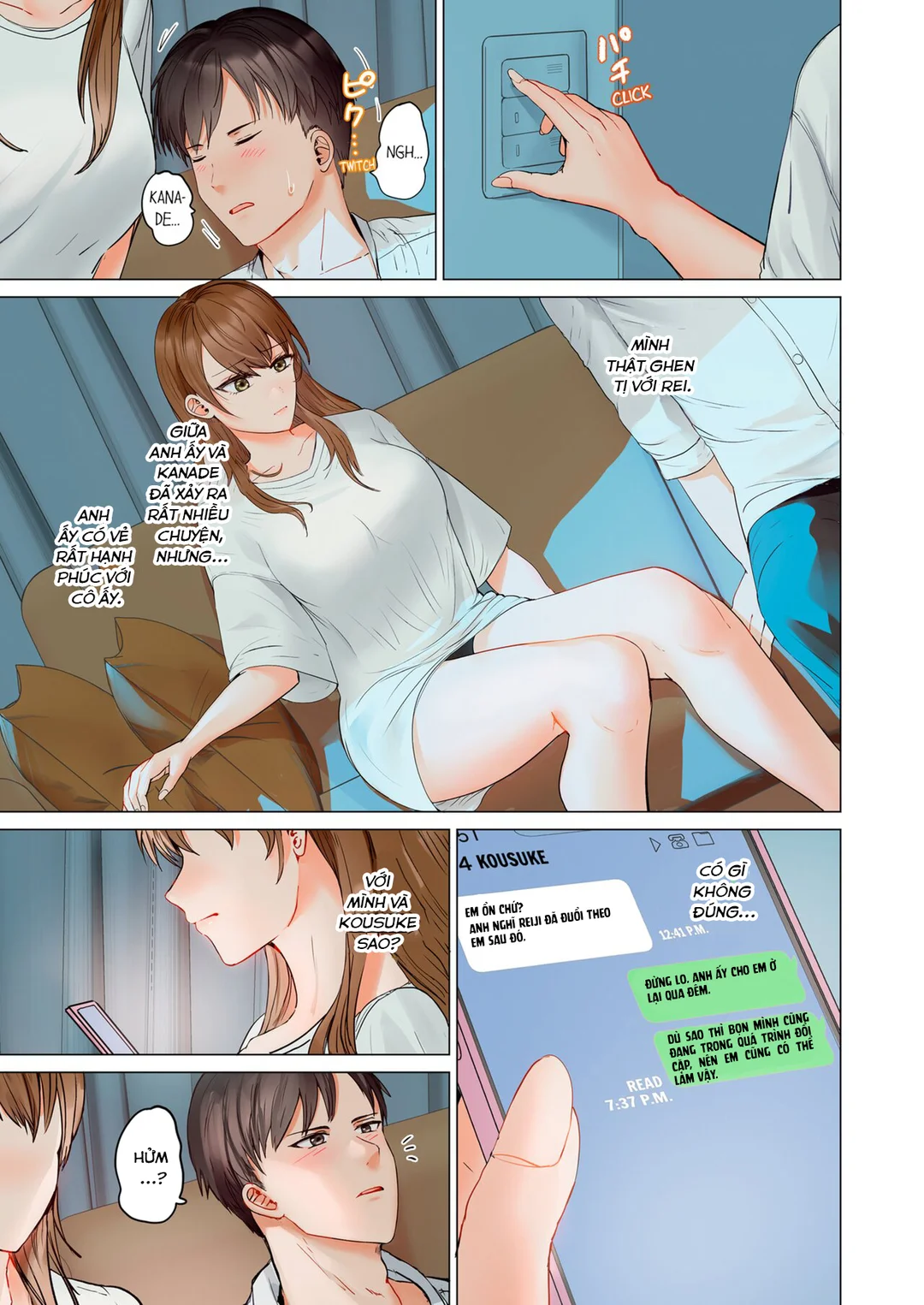 HentaiVN.net - Ảnh 34 - Trao đổi vợ chồng – Anh ấy tuyệt hơn chồng tôi - Ch. 8A