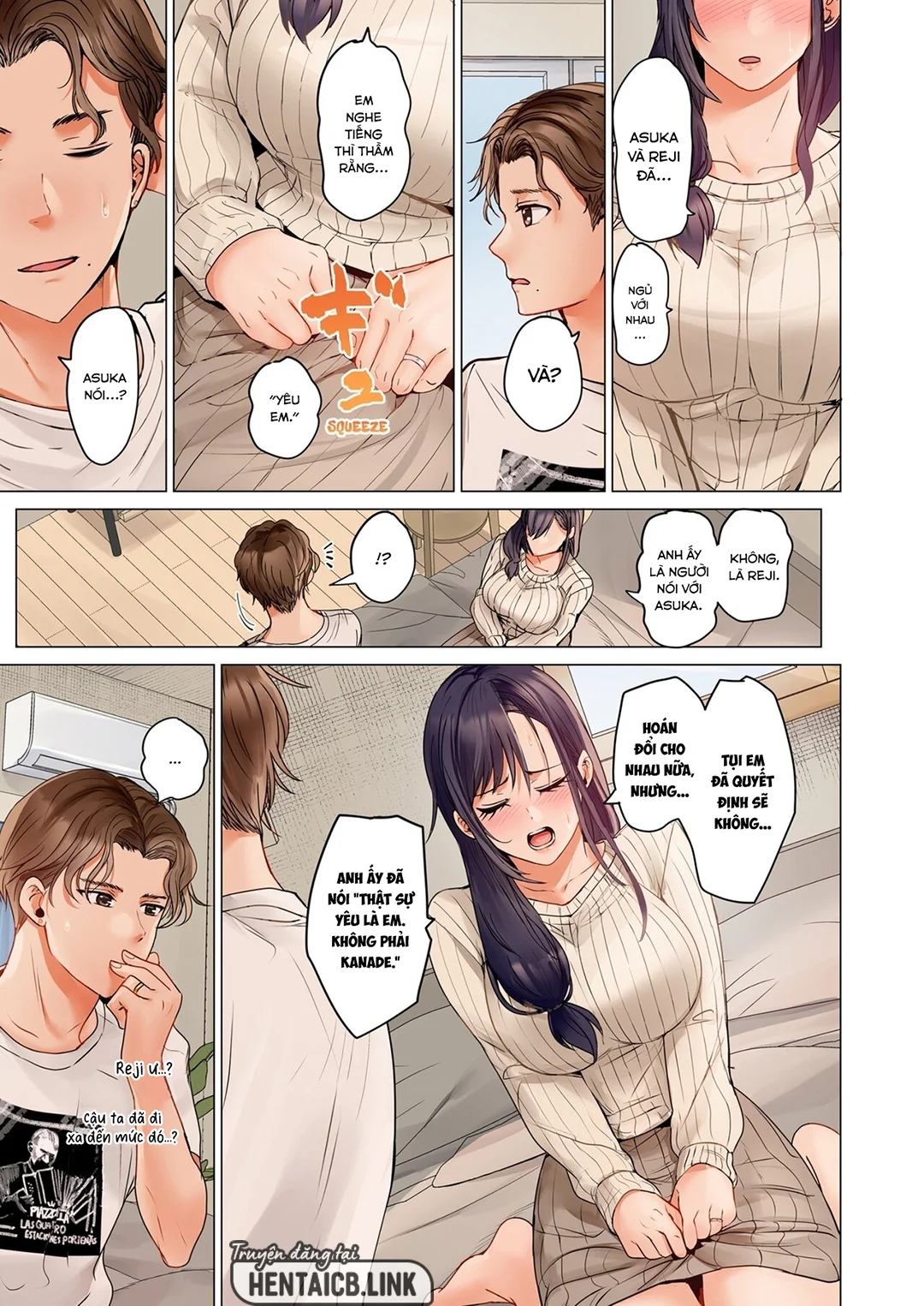 HentaiVN.net - Ảnh 10 - Trao đổi vợ chồng – Anh ấy tuyệt hơn chồng tôi - Ch. 9A