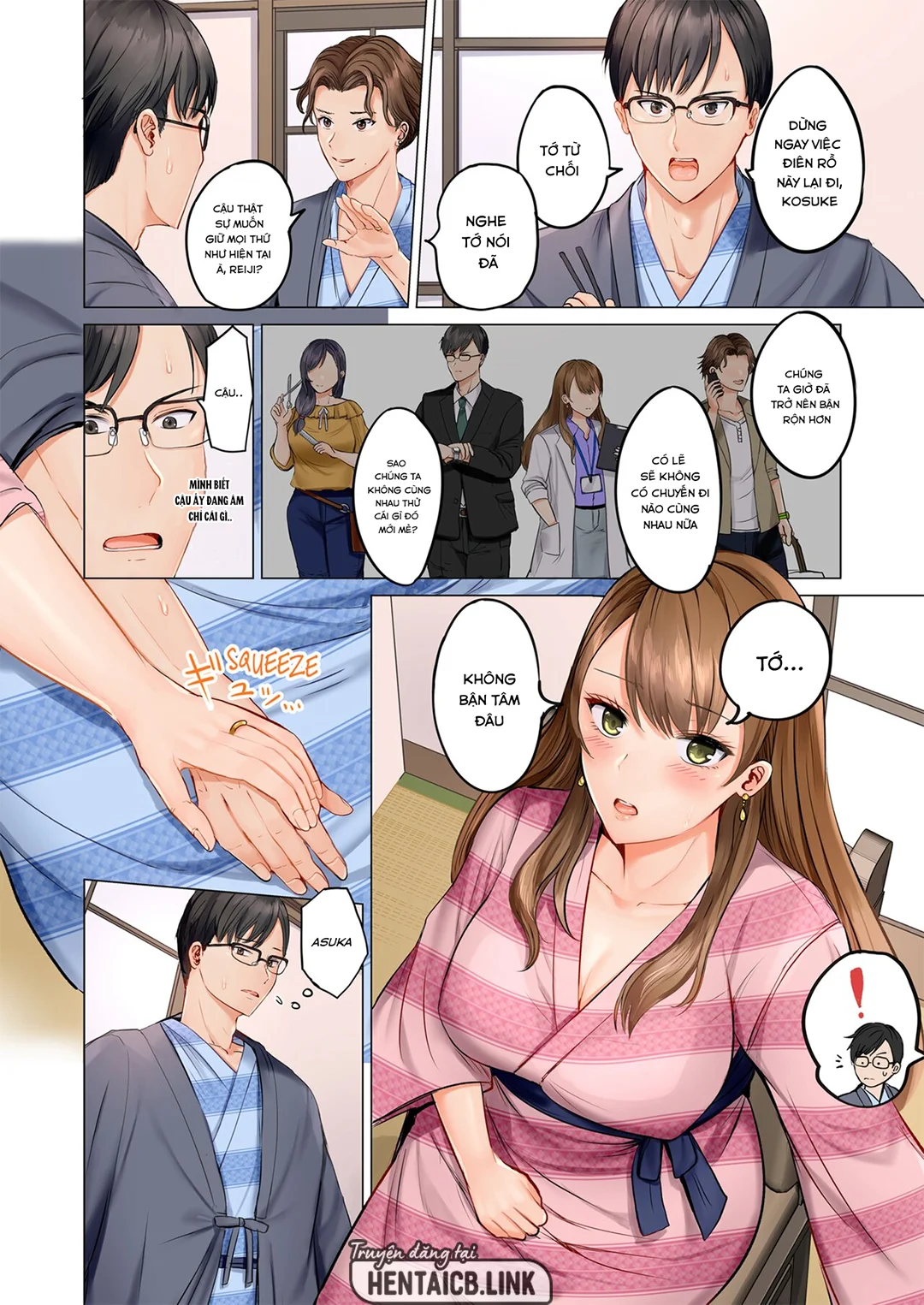 HentaiVN.net - Ảnh 3 - Trao đổi vợ chồng – Anh ấy tuyệt hơn chồng tôi - Ch. 1B