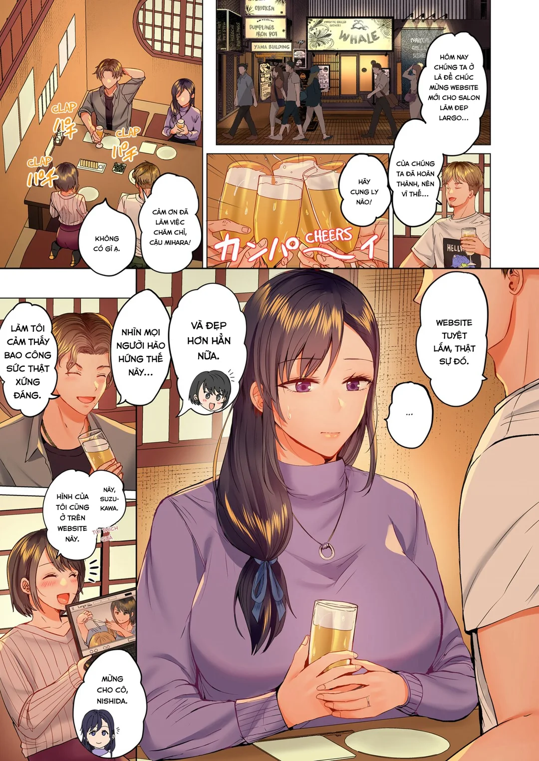 HentaiVN.net - Ảnh 4 - Trao đổi vợ chồng – Anh ấy tuyệt hơn chồng tôi - Ch. 5A