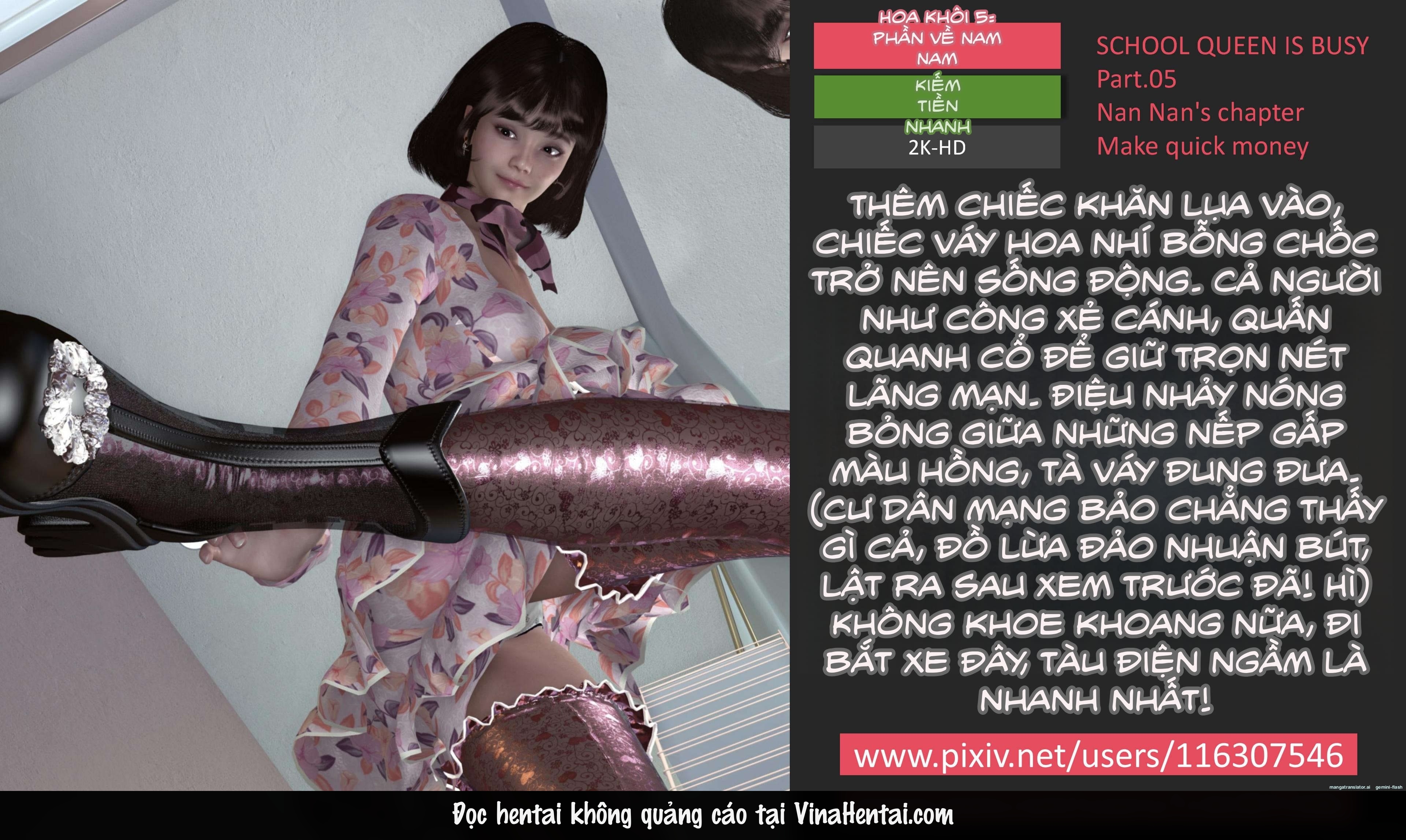 HentaiVN.net - Ảnh 13 - Hoa Khôi Bận Rộn - Phần 1 - Chương 5