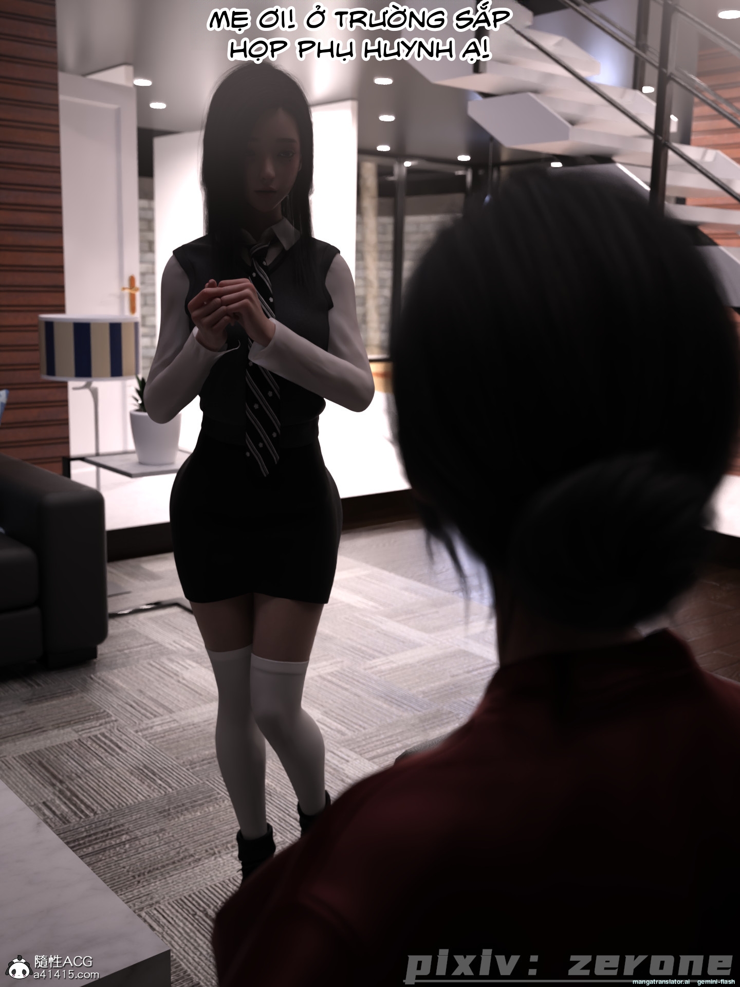 HentaiVN.net - Ảnh 17 - Chăm Sóc Vợ Và Con Gái Thằng Bạn - Chương 5