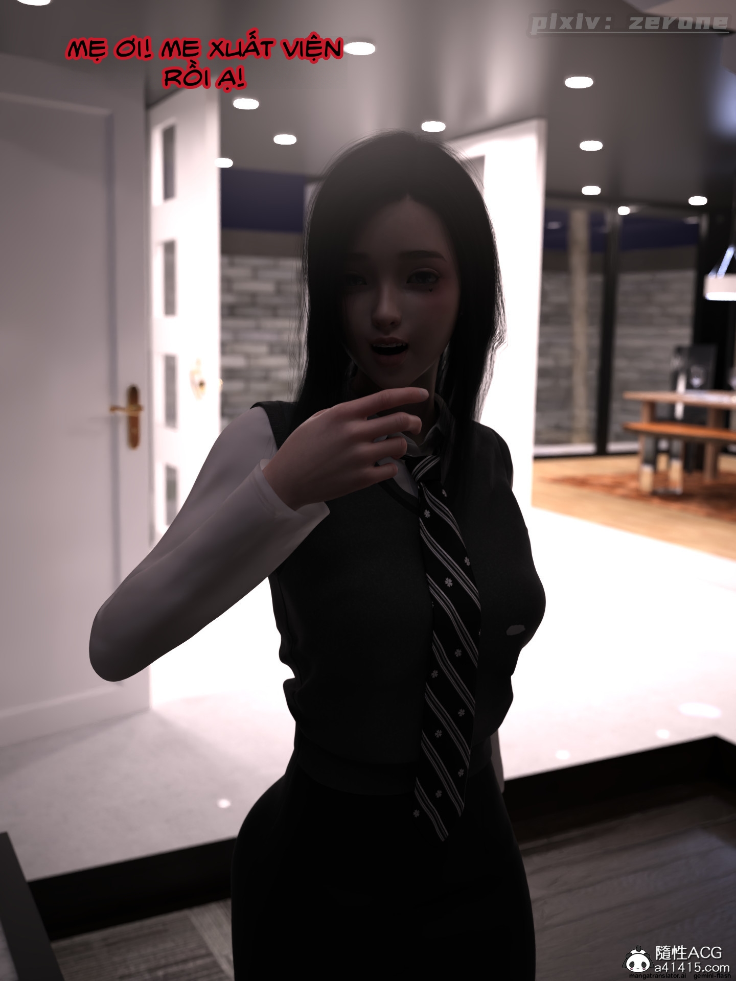 HentaiVN.net - Ảnh 53 - Chăm Sóc Vợ Và Con Gái Thằng Bạn - Chương 3