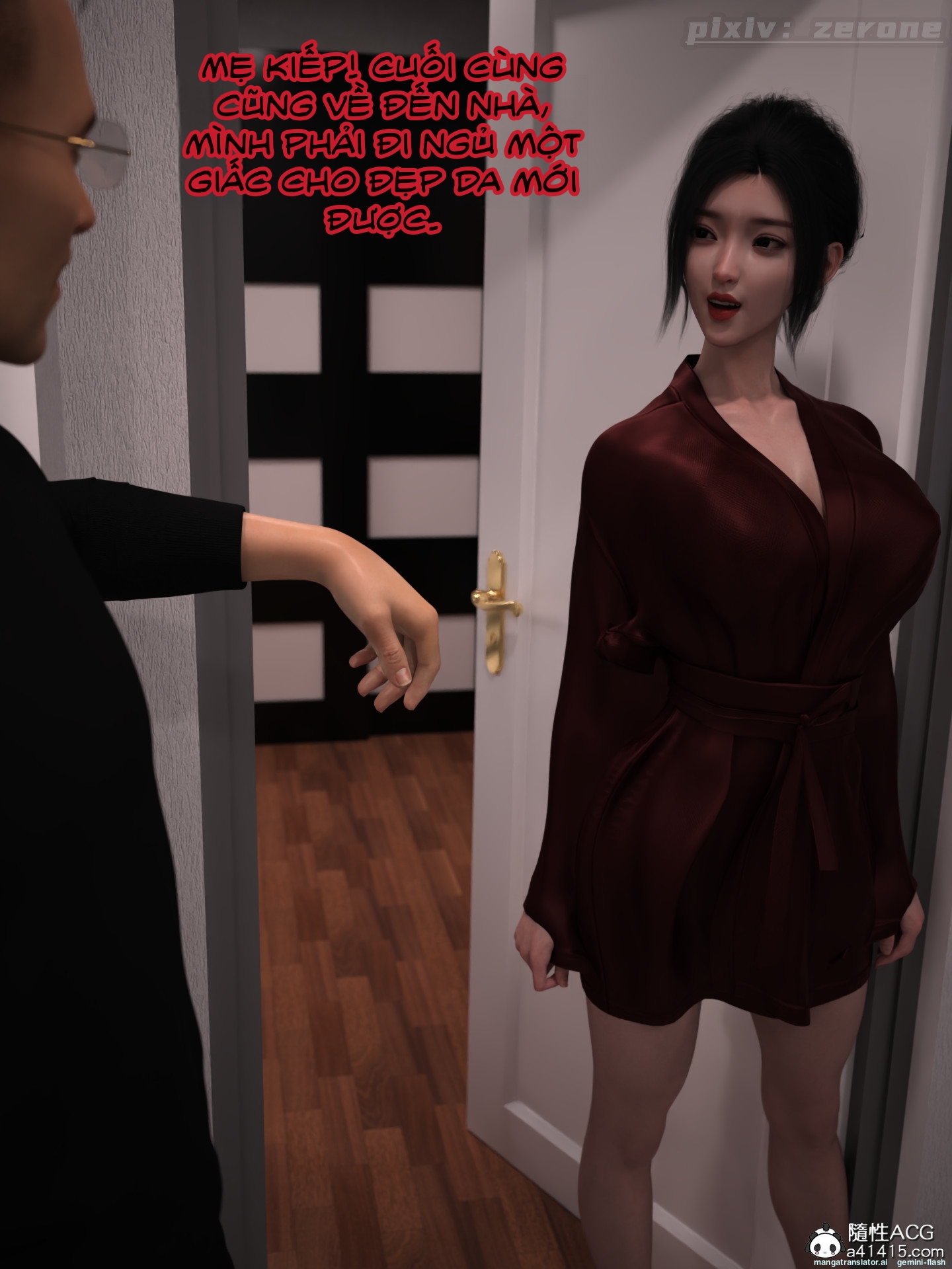 HentaiVN.net - Ảnh 62 - Chăm Sóc Vợ Và Con Gái Thằng Bạn - Chương 3