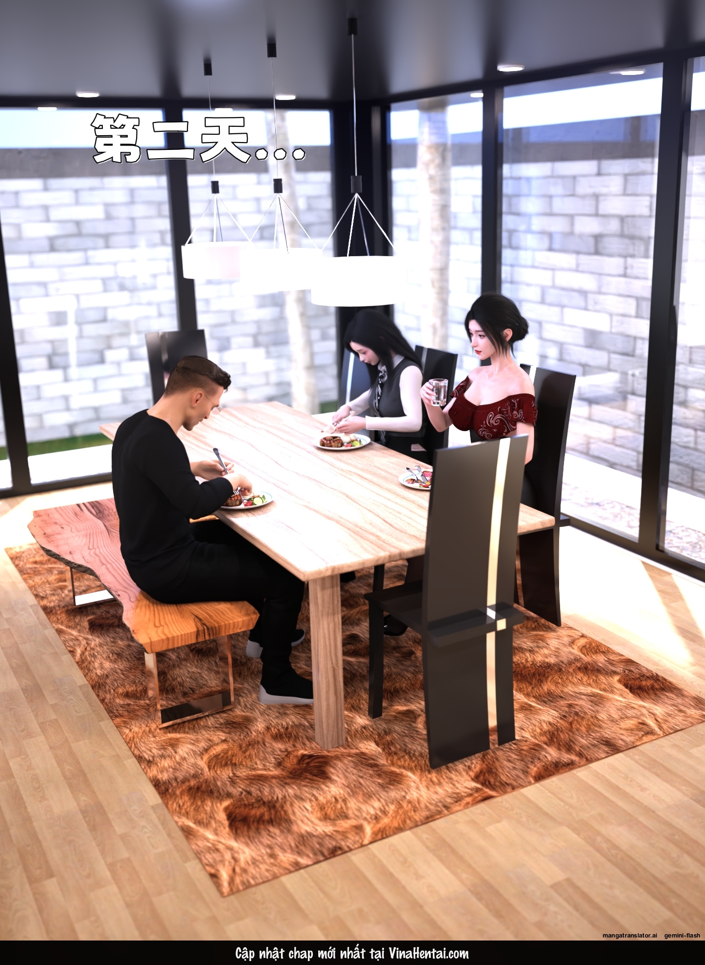 HentaiVN.net - Ảnh 64 - Chăm Sóc Vợ Và Con Gái Thằng Bạn - Chuong 6