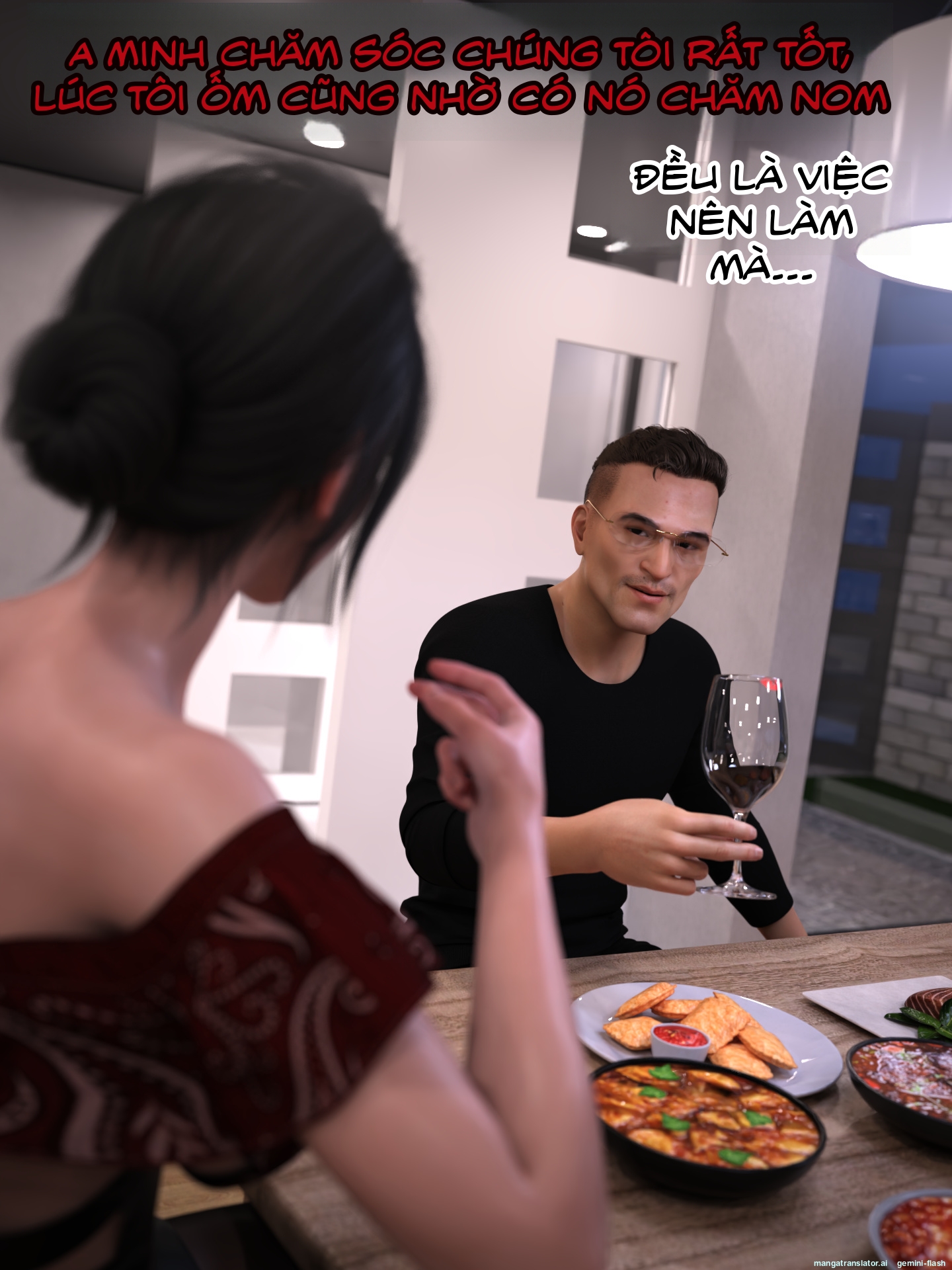 HentaiVN.net - Ảnh 93 - Chăm Sóc Vợ Và Con Gái Thằng Bạn - Chuong 6