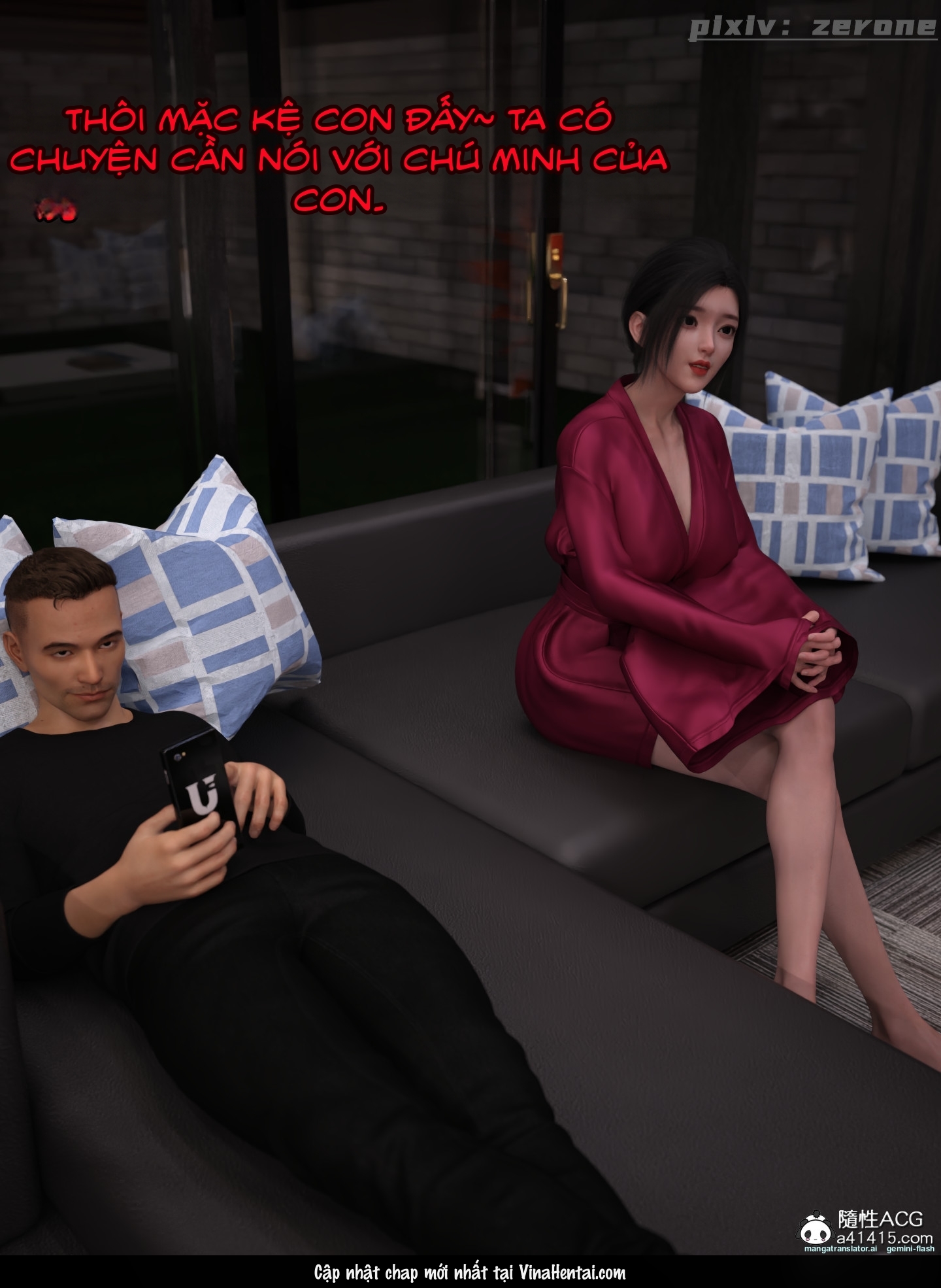 HentaiVN.net - Ảnh 125 - Chăm Sóc Vợ Và Con Gái Thằng Bạn - Chương 4