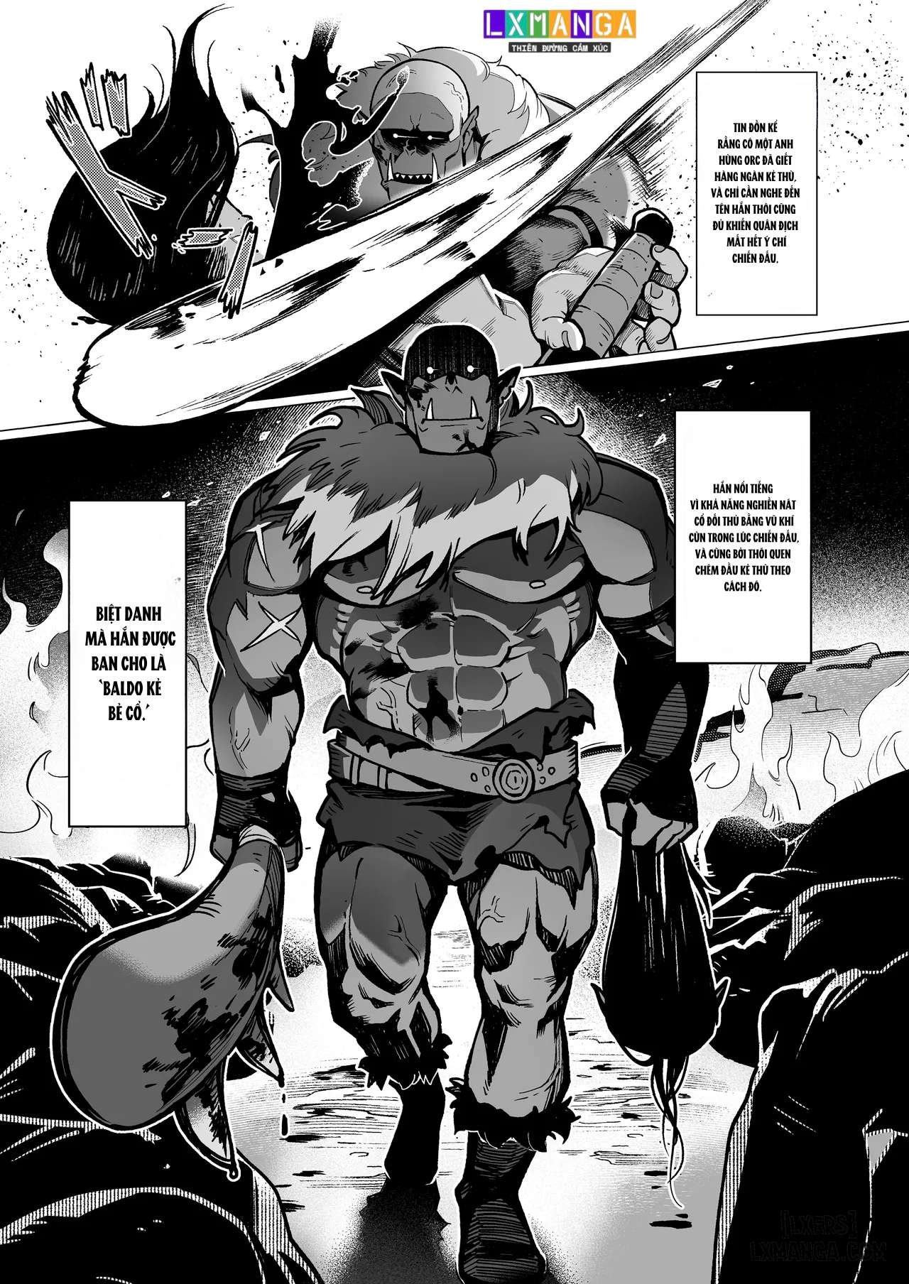 HentaiVN.net - Ảnh 3 - Yosei Shoukan 3-goushitsu Lacy ~Kasshoku Hada Elf o Shimei Shita Dotei Orc~ 1 - Chap 1