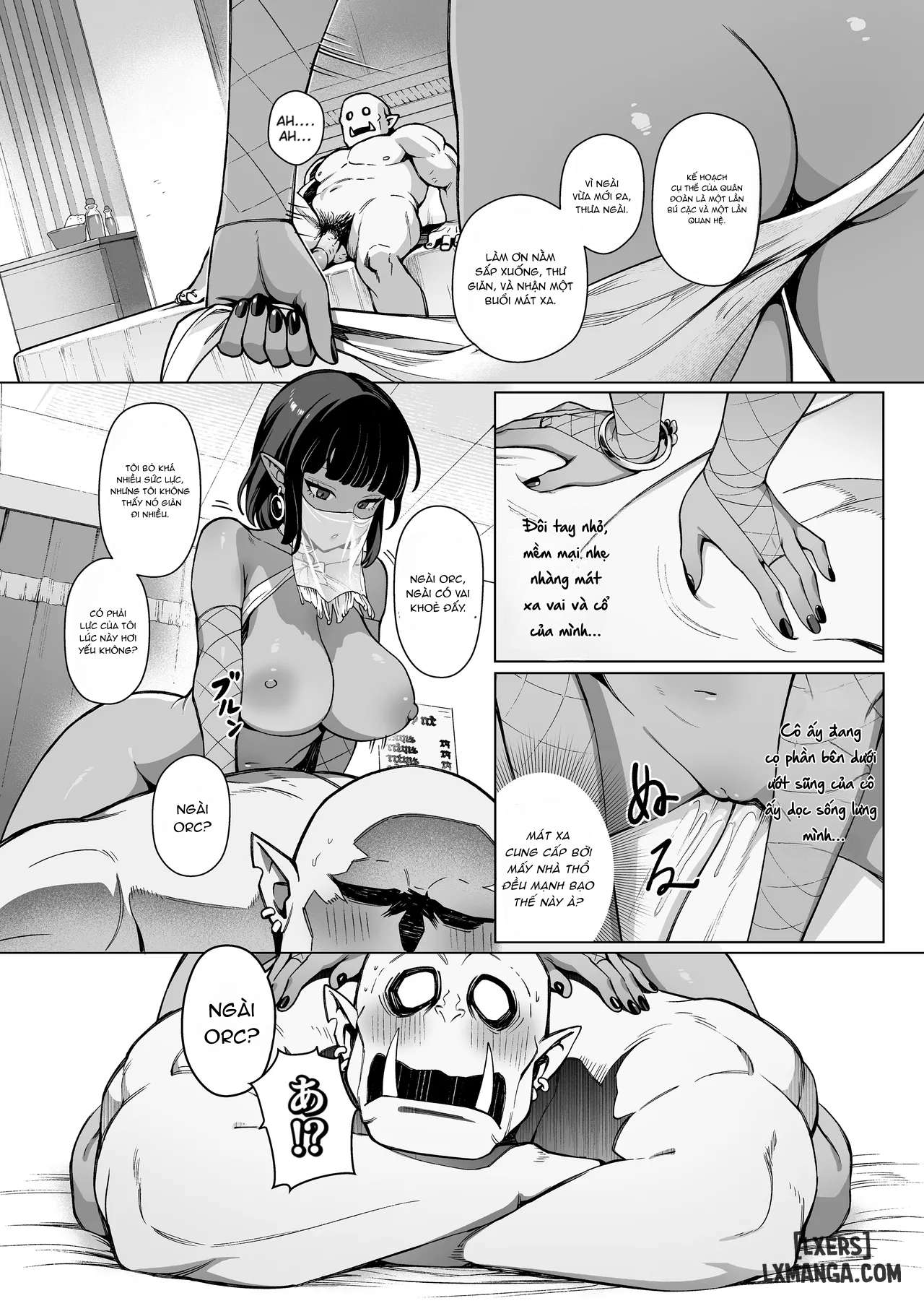 HentaiVN.net - Ảnh 17 - Yosei Shoukan 3-goushitsu Lacy ~Kasshoku Hada Elf o Shimei Shita Dotei Orc~ 1 - Chap 1