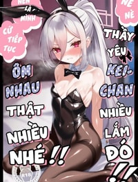 Nè, nè! Thầy yêu Kei-chan nhiều lắm đó!! Nên là mình cứ tiếp tục ôm nhau thật nhiều nhé!!