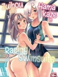 Zuihou and Hamakaze in Racing Swimsuits [Kyouei Mizugi na Zuihou-chan to Hamakaze-san to.]