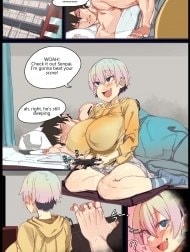 Uzaki-chan's prank on sleeping Senpai [Uzaki-chan wa Itazurai!; Uzaki-chan's prank on sleeping Senpai]