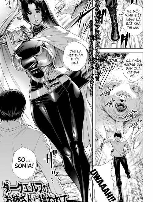 Dark Elf no Onee-san ni Hirowarete Truyện hentai Dark Elf no Onee-san ni Hirowarete
