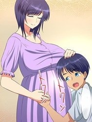 Hahabote! Dougan Kyonyuu Okaasan Ga Musuko Ni Haramasarete Shiawase Ni Naru Hanashi [Hahabote-Dougan-Kyonyuu-Okaasan-Ga-Musuko-BAHASA]
